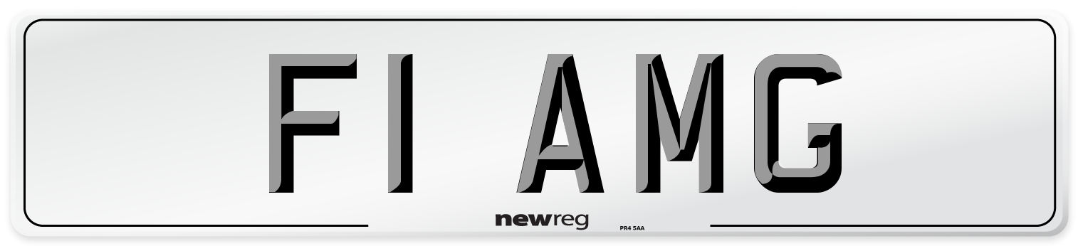 F1 AMG Number Plate from New Reg
